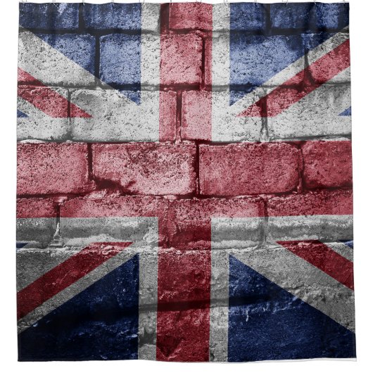 Brits vlag douchegordijn (Voorkant)
