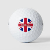 Brits vlaggen- en zeefschip golfballen (Voorkant)