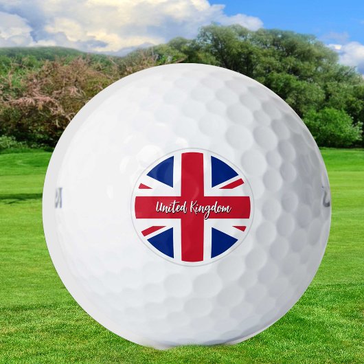 Brits vlaggen- en zeefschip golfballen
