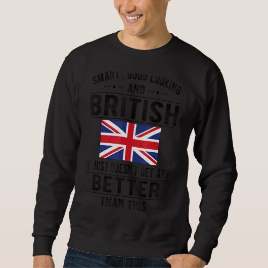 Brits vlaggen - Groot - Brittannië Trui (Voorkant)