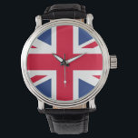 Brits vlaggen kijken horloge<br><div class="desc">voeg tekst toe of upload je eigen afbeelding</div>