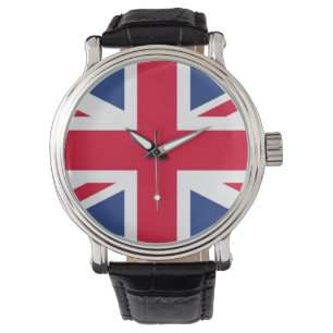 Brits vlaggen kijken horloge