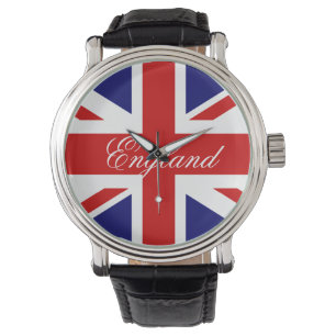 Brits vlaggen kijken horloge