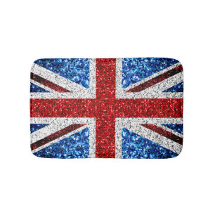 Brits vlaggen rode blauwe witte muggen badmat