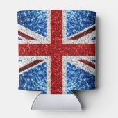 Brits vlaggen rode blauwe witte muggen blikjeskoeler (Achterkant)