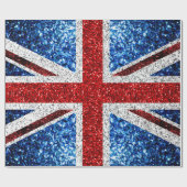 Brits vlaggen rode blauwe witte muggen cadeaupapier (Vlak)