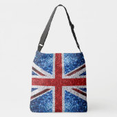 Brits vlaggen rode blauwe witte muggen crossbody tas (Achterkant)