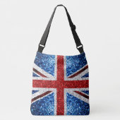 Brits vlaggen rode blauwe witte muggen crossbody tas (Voorkant)