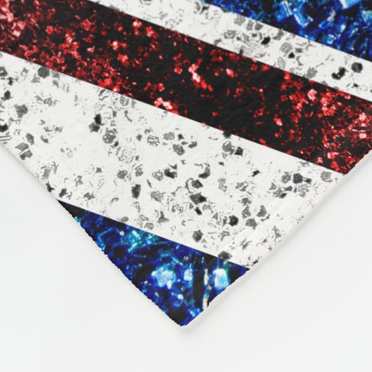 Brits vlaggen rode blauwe witte muggen fleece deken (Hoek)