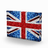 Brits vlaggen rode blauwe witte muggen fotoblokken (Rechts)