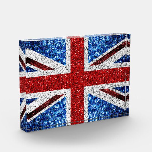 Brits vlaggen rode blauwe witte muggen fotoblokken (Links)