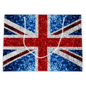 Brits vlaggen rode blauwe witte muggen groot cadeauzakje (Voorkant)