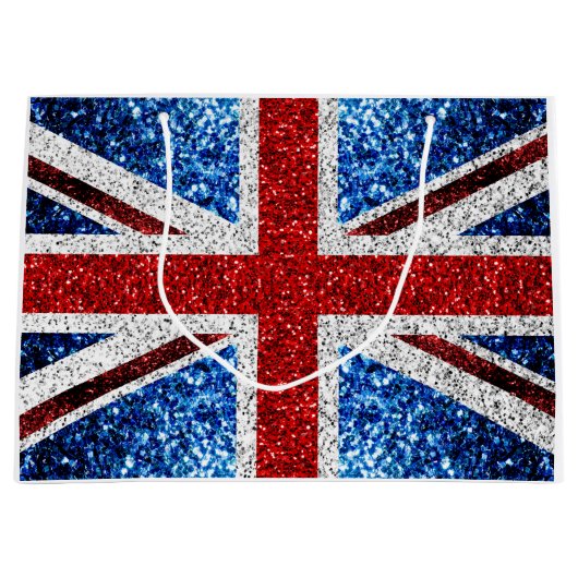 Brits vlaggen rode blauwe witte muggen groot cadeauzakje (Voorkant)