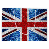 Brits vlaggen rode blauwe witte muggen groot cadeauzakje (Achterkant)