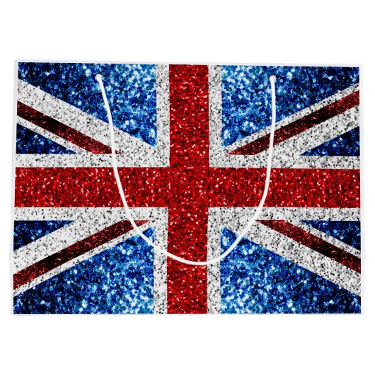 Brits vlaggen rode blauwe witte muggen groot cadeauzakje (Achterkant)