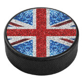 Brits vlaggen rode blauwe witte muggen hockey puck (3/4)