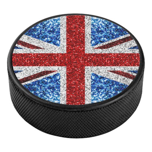 Brits vlaggen rode blauwe witte muggen hockey puck (3/4)