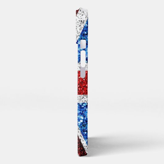 Brits vlaggen rode blauwe witte muggen iPhone hoesje (Linkerkant)