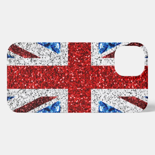 Brits vlaggen rode blauwe witte muggen iPhone hoesje (Achterkant horizontaal)