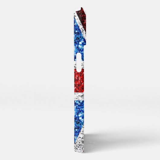 Brits vlaggen rode blauwe witte muggen iPhone hoesje (Rechterkant)