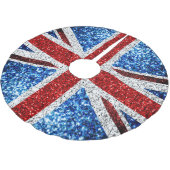 Brits vlaggen rode blauwe witte muggen kerstboom rok (Gekanteld)