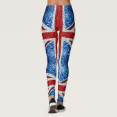 Brits vlaggen rode blauwe witte muggen leggings (Achterkant)
