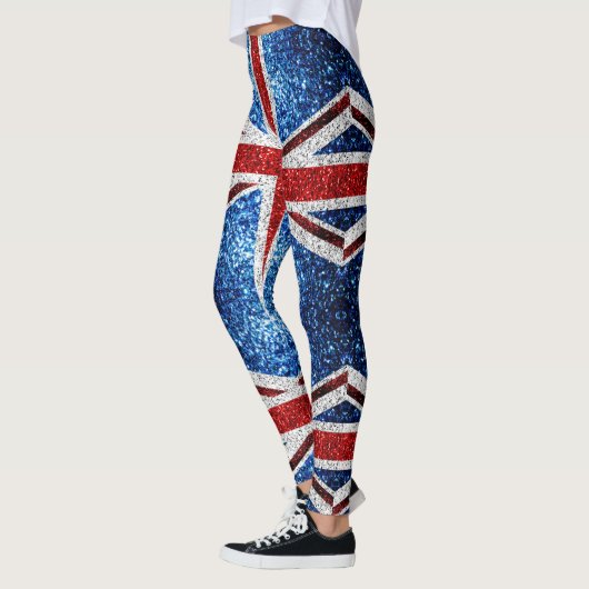 Brits vlaggen rode blauwe witte muggen leggings (Links)
