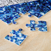 Brits vlaggen rode blauwe witte muggen legpuzzel (Zijkant)