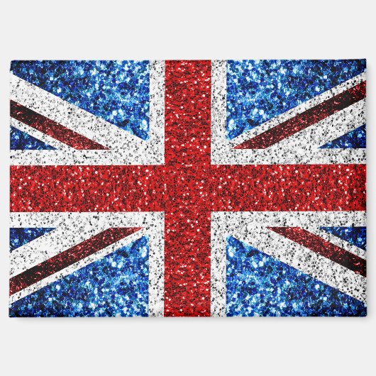 Brits vlaggen rode blauwe witte muggen magneet (Voorkant)