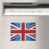 Brits vlaggen rode blauwe witte muggen magneet (Insitu (Vaatwasser))