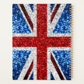 Brits vlaggen rode blauwe witte muggen planner (Achterkant)