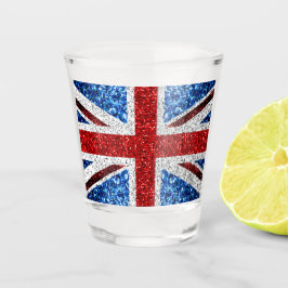 Brits vlaggen rode blauwe witte muggen shot glas