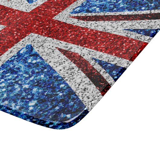 Brits vlaggen rode blauwe witte muggen snijplank (Hoek)