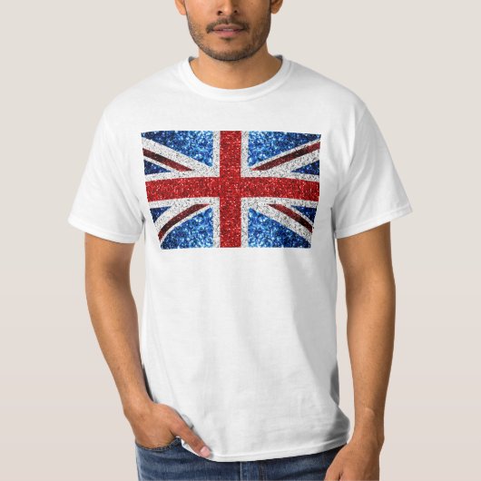 Brits vlaggen rode blauwe witte muggen t-shirt (Voorkant)
