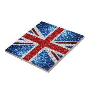 Brits vlaggen rode blauwe witte muggen tegeltje