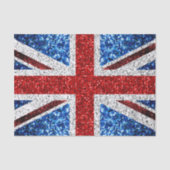 Brits vlaggen rode blauwe witte muggen tissuepapier (Voorkant)