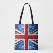 Brits vlaggen rode blauwe witte muggen tote bag (Voorkant)