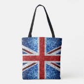 Brits vlaggen rode blauwe witte muggen tote bag (Achterkant)