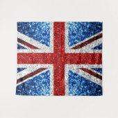 Brits vlaggen rode blauwe witte muggen wandkleed (Voorkant (horizontaal))