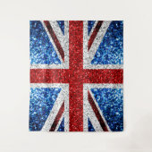 Brits vlaggen rode blauwe witte muggen wandkleed (Voorkant)