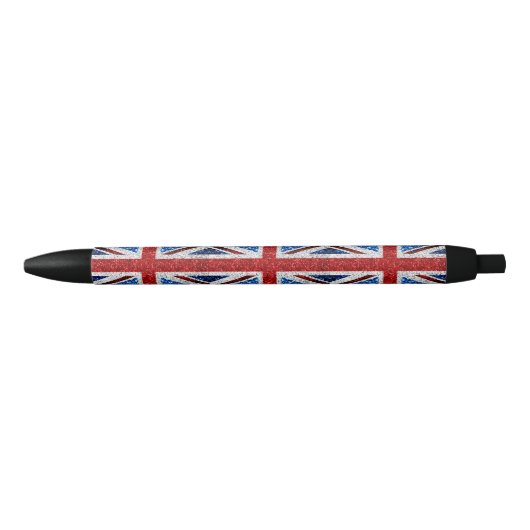 Brits vlaggen rode blauwe witte muggen zwarte inkt pen (Voorkant)