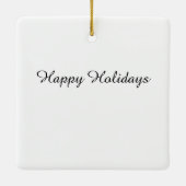 Brits vlaggen rode blauwe witte sparken gliters Mo Keramisch Ornament (Achterkant)