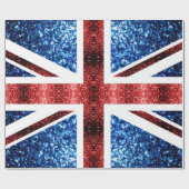 Brits vlaggen rode en blauwe muggen cadeaupapier (Vlak)