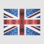 Brits vlaggen rode en blauwe muggen tissuepapier (Voorkant)