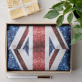 Brits vlaggen rode en blauwe muggen tissuepapier (Geschenk)