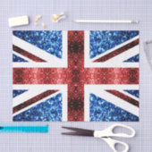 Brits vlaggen rode en blauwe muggen tissuepapier (Craft)