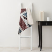 Brits vlaggetje Rustische vintage spint glitters Sherpa Deken (In situ)