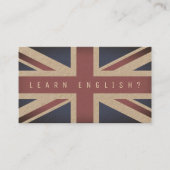 Brits vlaggetje visitekaartje (Voorkant)