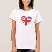 Brits vlaghart t-shirt (Voorkant)