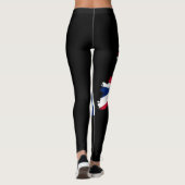 Brits vlagpatroon Red Blue White Union Jack Womens Leggings (Achterkant)